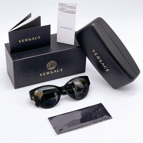 New Versace Women's Black Model Sunglasses - Picture 7 of 7